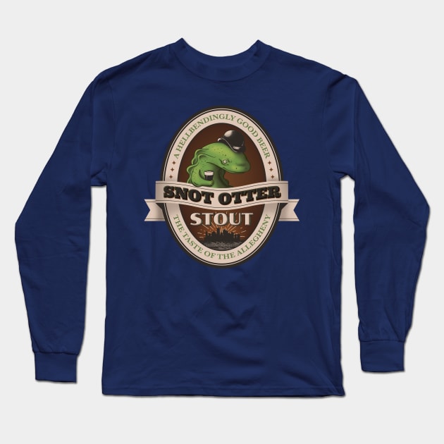 Snot Otter Stout [Full Color Ver.] Long Sleeve T-Shirt by wanderingkotka